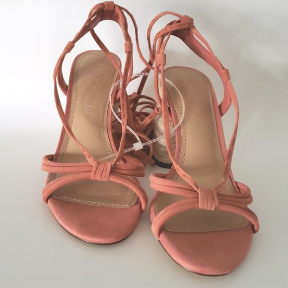 Gibson & Latimer Tasha Strappy Suede Lace Up Sandals 👡 - Picture 2 of 3